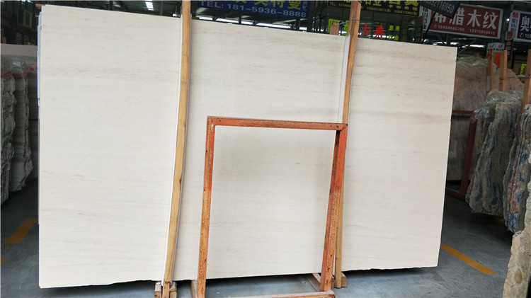 Woodstone Beige Marble Polished Surface Big Slabs Tiles Wall Cladding
