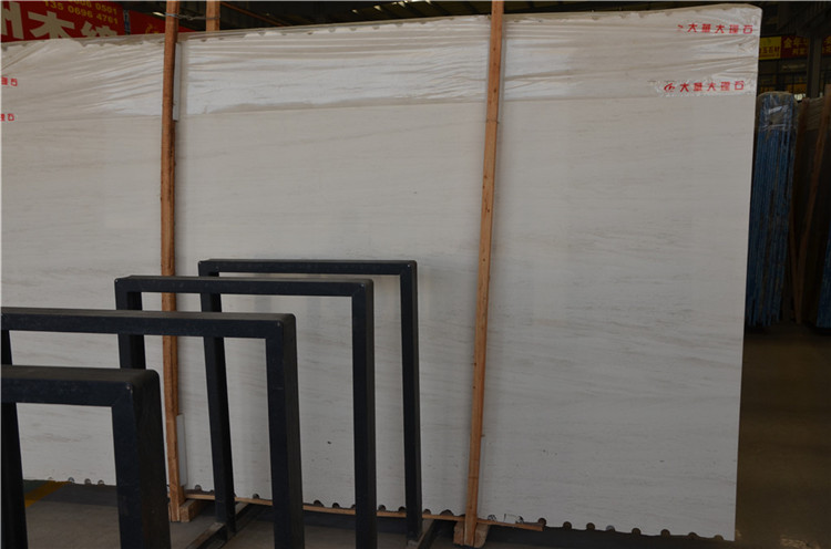 Woodstone Beige Marble Polished Surface Big Slabs Tiles Wall Cladding